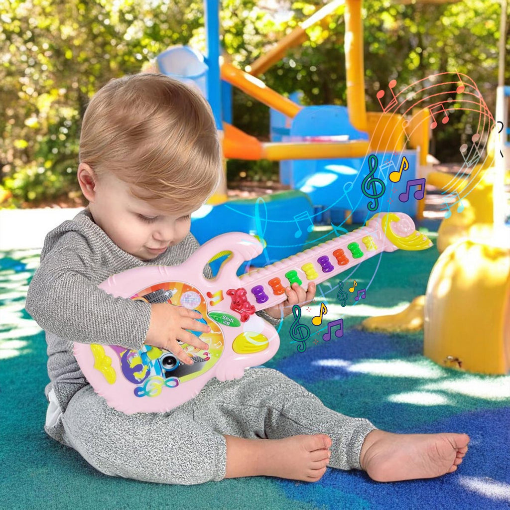 Guitarra juguete luces y sonido