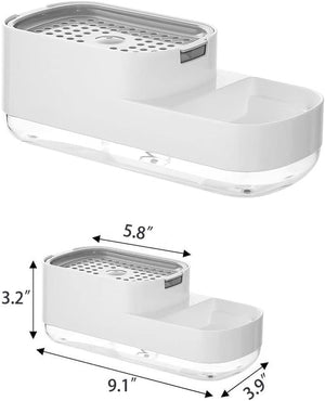 Dispensador de Jabón con esponja cocina