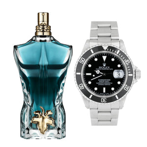 Perfume Le Beau JP + reloj Rolex (R)