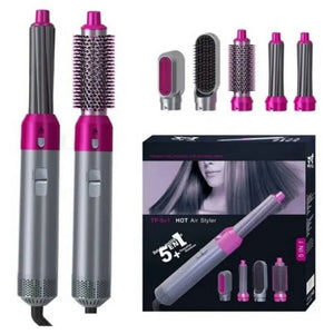 Combo secador 5 en 1 + ice roller facial